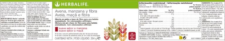 Fibra de manzana y avena de Herbalife Nutrition